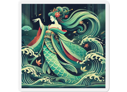 Mermaid Queen Rising from the Deep Die-Cut Magnets (5 Sizes)