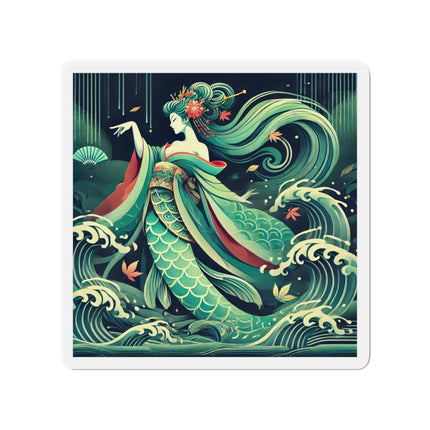 Mermaid Queen Rising from the Deep Die-Cut Magnets (5 Sizes)