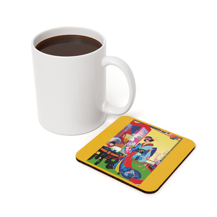 A Timeless Journey by Umberto Brunelleschi Cork Back Coaster