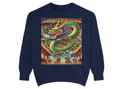 Tibetan Dragon Over Kabuki Duel Sweatshirt