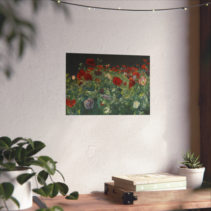 Poppies (A Study of Poppies for Carnation, Lily, Lily, Rose) by John Singer Sargent Matte Horizontal Posters