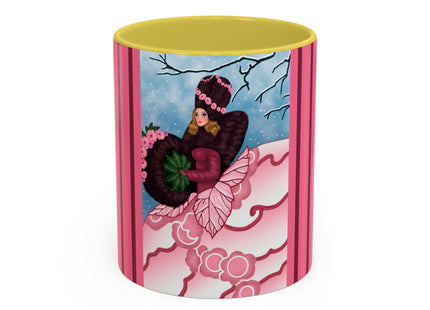 Winter Rose Empress Colorful Mugs (11oz, 15oz)