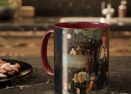 A Bar at the Folies-Bergère by Edouard Manet Colorful Mugs (11oz, 15oz)