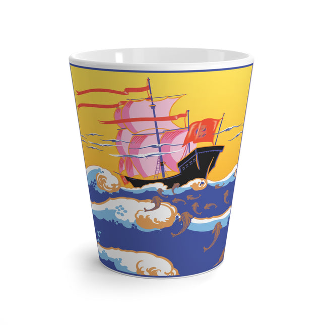 Golden Seas and Whimsical Dreams Latte Mug