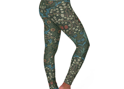 Blackthorn by William Morris High Waisted Yoga Leggings (AOP)
