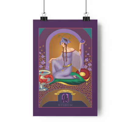 February & Amethyst (from the Gem Series) by Sofia Chiostri Giclée Art Print
