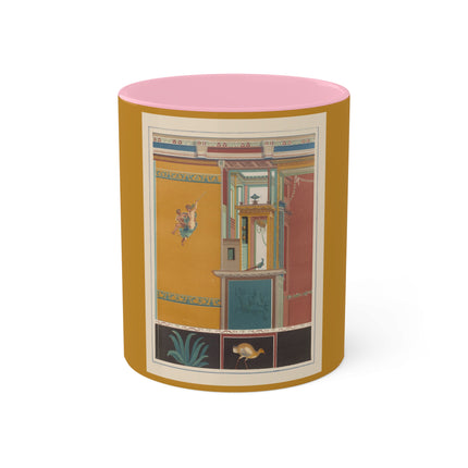 Pompeii Walls Pl.20 by Victor Steeger Colorful Mugs, 11oz