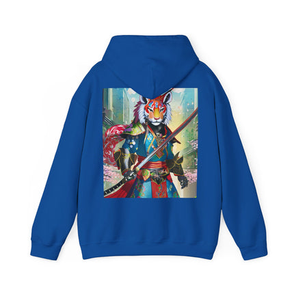 Cyberpunk Samurai Tiger – Heavy Blend™ Hooded Sweatshirt