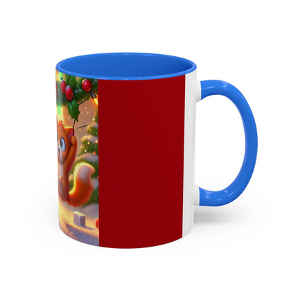 Naughty or Nice Kitten Christmas Colorful Mugs (11oz, 15oz)