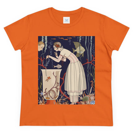 L'Etourdissant Petit Poisson (The Dazzling Little Fish) by George Barbier Women's Midweight Cotton Tee