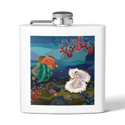 Ocean Pearl Siren Flask – Mystical Mermaid & Marine Enchantment