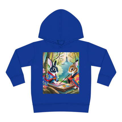 Fairy Animals Writing Wishes Toddler Pullover Fleece Hoodie