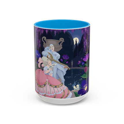 The Moonlit Garden Serenade Colorful Mugs – Art Deco Musical Elegance