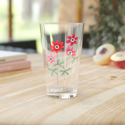 Anemone Flowers Glass, 16oz