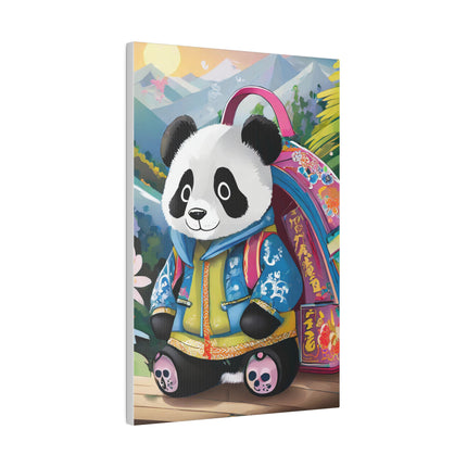 Baby Panda Matte Canvas, Stretched, 0.75"