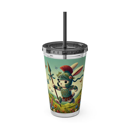 Rabbit Gladiator Sunsplash Tumbler with Straw, 16oz