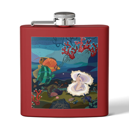Ocean Pearl Siren Flask – Mystical Mermaid & Marine Enchantment