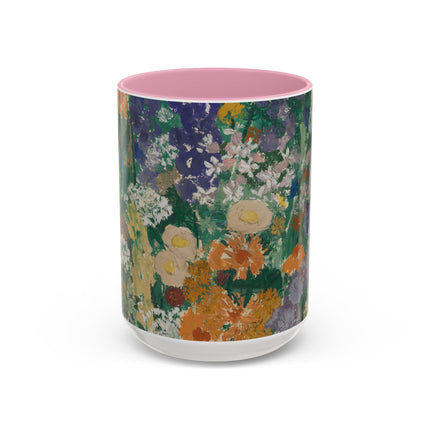 Flowers on the Mountain by August Babberger Colorful Mugs (11oz, 15oz)