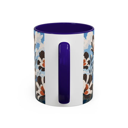 🌊🌼 The Windswept Seaside Promenade Colorful Mug – Art Deco Coastal Elegance
