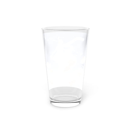 ❄️⛸️ The Winter Skater's Flight Pint Glass – Art Deco Floral Fantasy