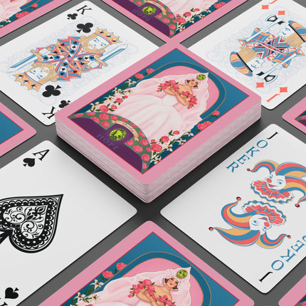 August & Peridot (from the Gem Series) by Sofia Chiostri Playing Cards