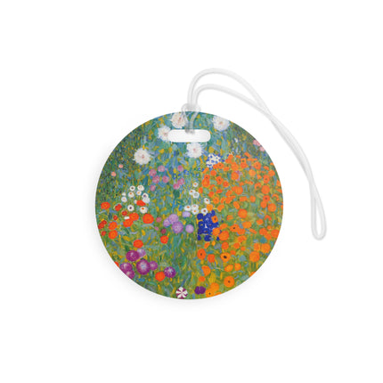 Cottage Garden by Gustav Klimt Luggage Tags