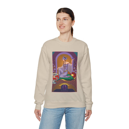 February & Amethyst (from the Gem Series) by Sofia Chiostri Heavy Blend™ Crewneck Sweatshirt