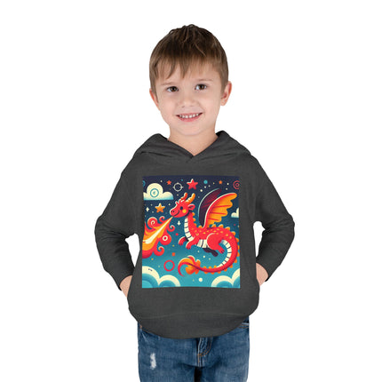 Starry Sky Dragon Toddler Pullover Fleece Hoodie