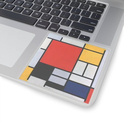 Composition with Red, Yellow, Blue, and Black by Piet Mondrian Kiss-Cut Stickers (4 Sizes)
