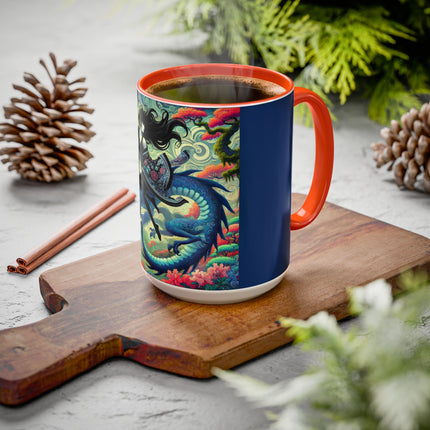 Mystic Guardian of the Sky Light Colorful Mugs (11oz, 15oz)