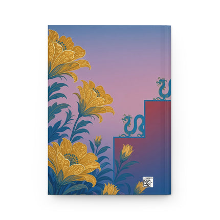 🌼✨ The Golden Garden Empress Hardcover Journal – Art Deco Floral Elegance