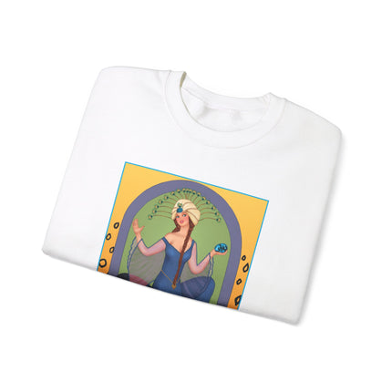 December & Tanzanite (from the Gem Series) by Sofia Chiostri Heavy Blend™ Crewneck Sweatshirt