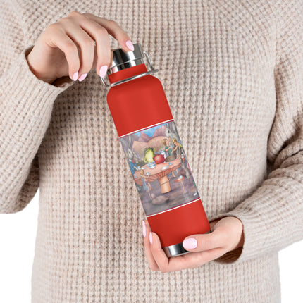 A Fairy's Whimsical Tea Party Copper Vacuum Insulated Bottle, 22 oz