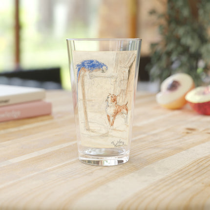 Perroquet et Chien by Henri de Toulouse-Lautrec Glass, 16oz