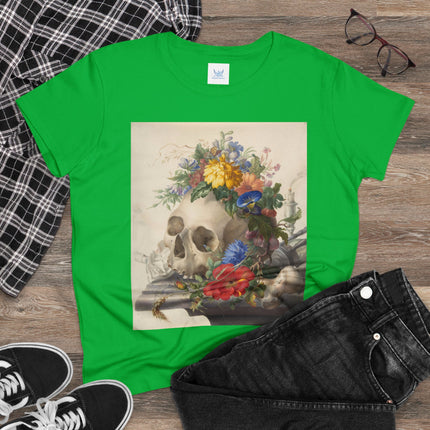 Vanitas Still Life by Herman Henstenburgh Women's Midweight Cotton Tee