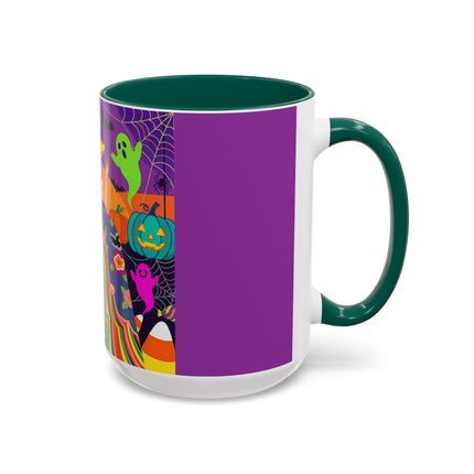 🌈👻 The Rainbow Ghost Masquerade Colorful Mug – Colorful Halloween Charm