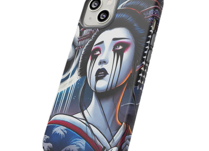 Geisha’s Black Ink Tears Phone Cases