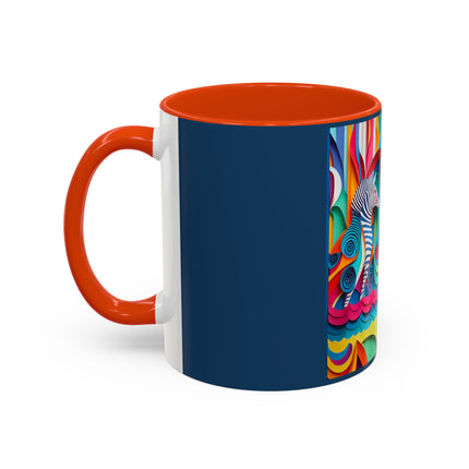 Surfing Zebra Colorful Mugs (11oz, 15oz)