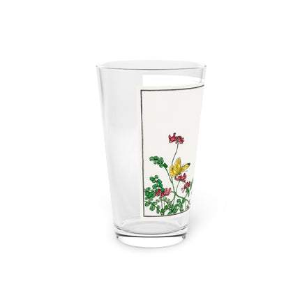 Butterflies and Flowers by Morimoto Toko Glass, 16oz