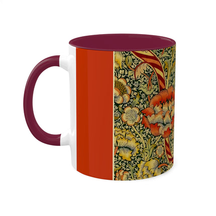 Chintz the Wandle Design by William Morris Colorful Mugs, 11oz