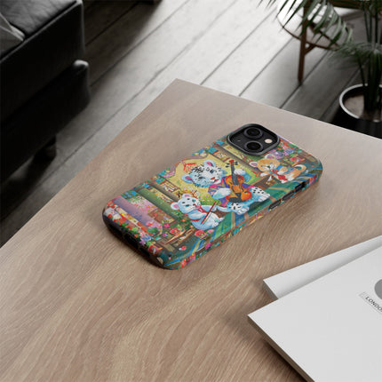 Melodies of the Snow Lion Cub Phone Cases