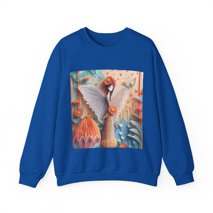 Zinnia Fairy Unisex Heavy Blend™ Crewneck Sweatshirt