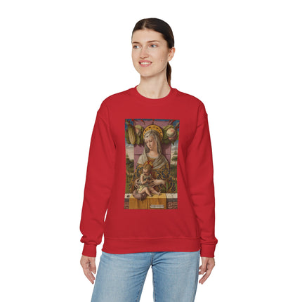 Madonna and Child by Carlo Crivelli Heavy Blend™ Crewneck Sweatshirt