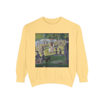 A Sunday on La Grande Jatte by Georges Seurat Unisex Garment-Dyed Sweatshirt