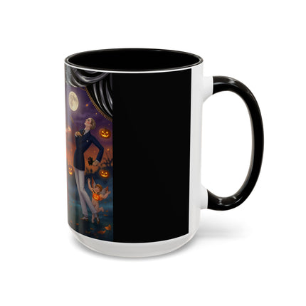 🏹🎃 Cupid's Arrow At Pumpkin Moon Manor Colorful Mug – Romantic Halloween Charm