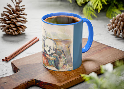 The Three Skulls by Paul Cézanne Colorful Mugs (11oz, 15oz)