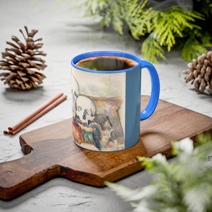 The Three Skulls by Paul Cézanne Colorful Mugs (11oz, 15oz)