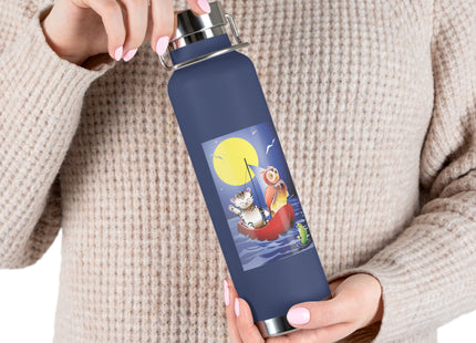 Embarking on a Moonlit Journey Copper Vacuum Insulated Bottle, 22oz