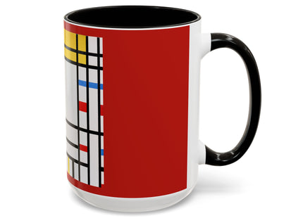 Place de la Concorde by Piet Mondrian Colorful Mugs (11oz, 15oz)