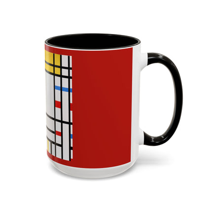 Place de la Concorde by Piet Mondrian Colorful Mugs (11oz, 15oz)